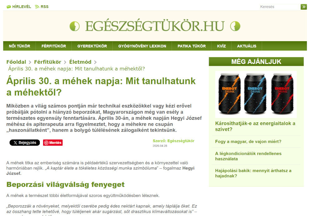 Egészségtükör megjelenés