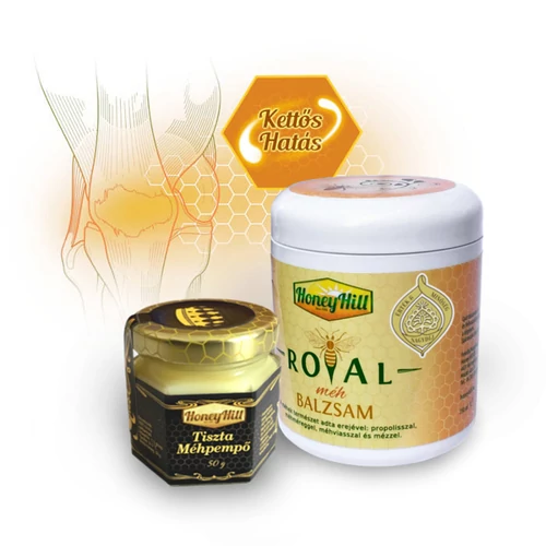 Kettős Hatás csomag - 50 g (1 havi adag) Tiszta Méhpempő + 1db Royal Méh Balzsam