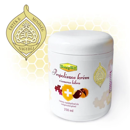 HoneyHill Propoliszos krém visszeres lábra 250 ml
